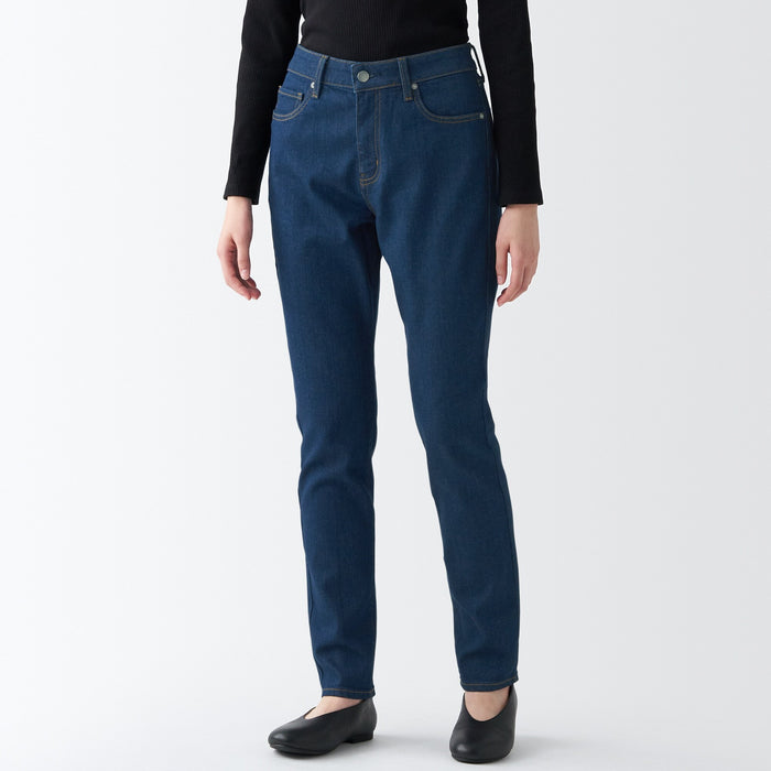 Muji Stretch Denim Slim Donna Jeans Blu | YC4R1I48F