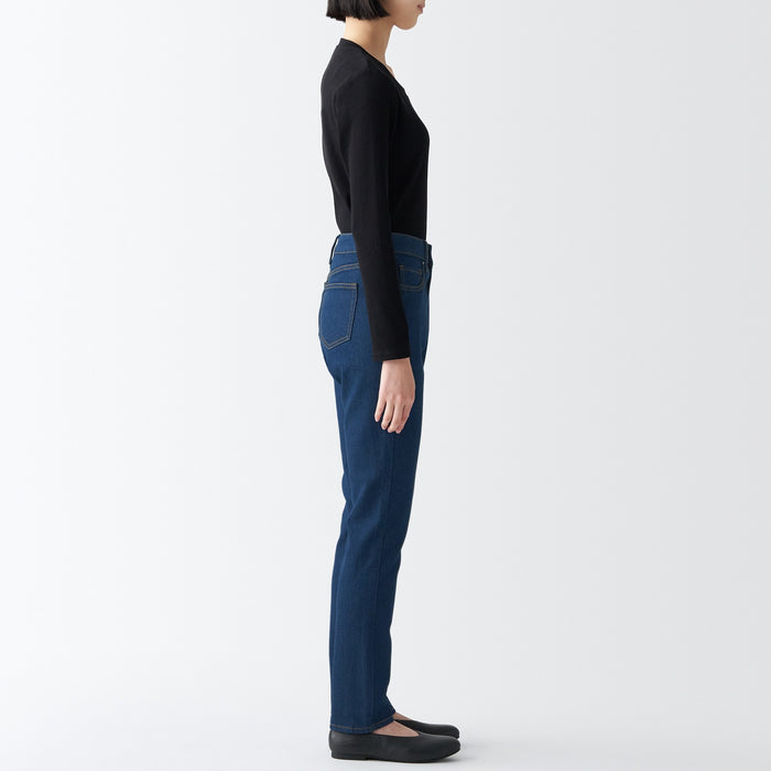 Muji Stretch Denim Slim Donna Jeans Blu | YC4R1I48F