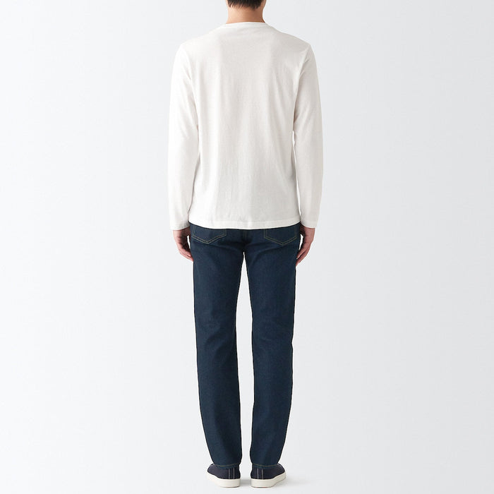 Muji Stretch Denim Slim Uomo Jeans Blu Marino | VH7Y0Y33B