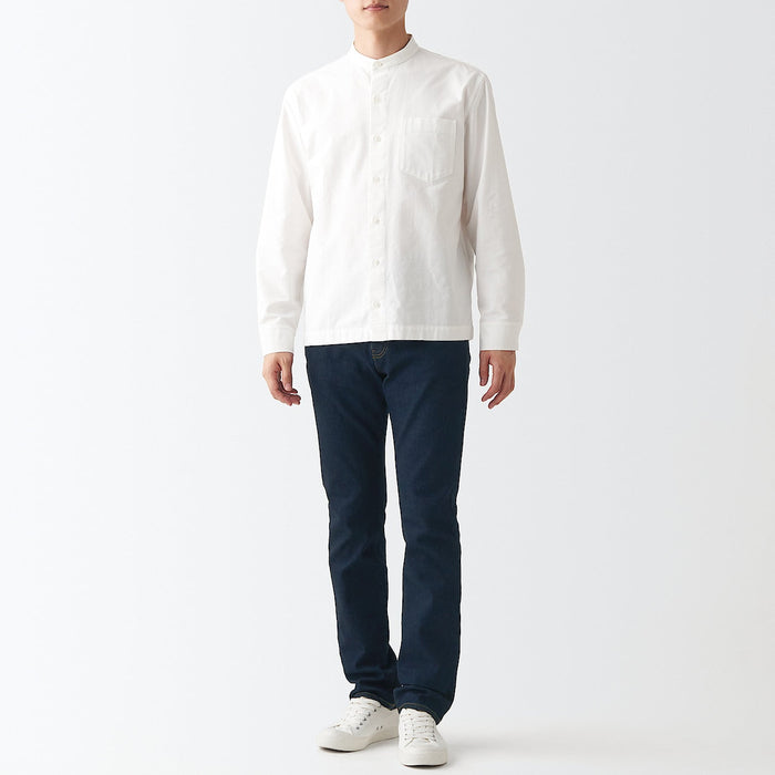 Muji Stretch Denim Slim Uomo Jeans Blu Marino | ED9A5U73E
