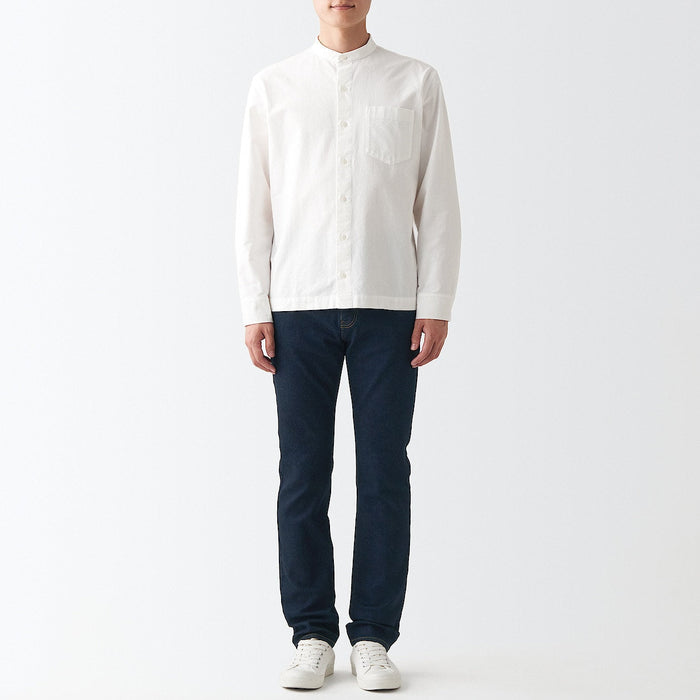 Muji Stretch Denim Slim Uomo Jeans Blu Marino | ED9A5U73E
