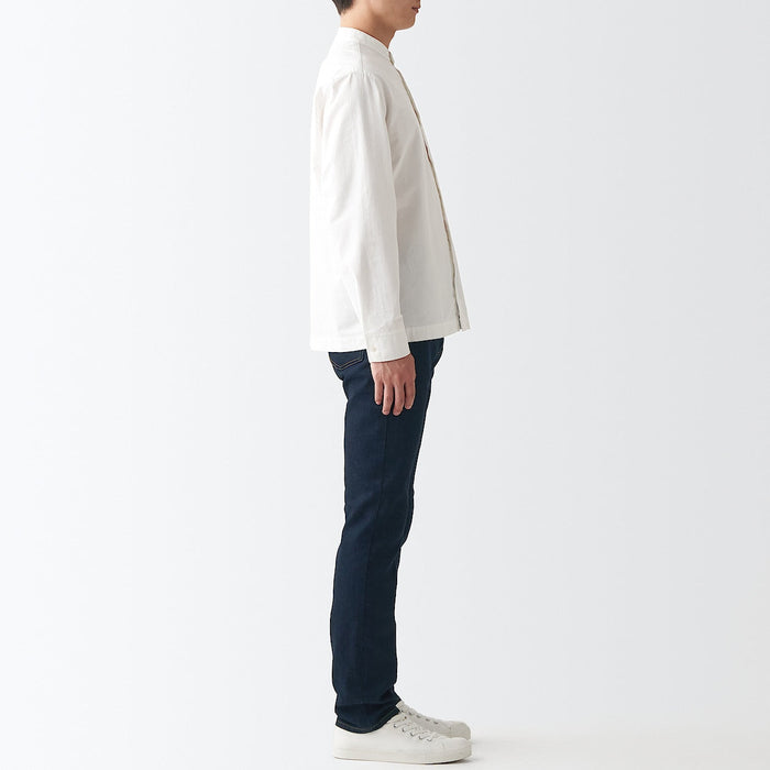 Muji Stretch Denim Slim Uomo Jeans Blu Marino | ED9A5U73E