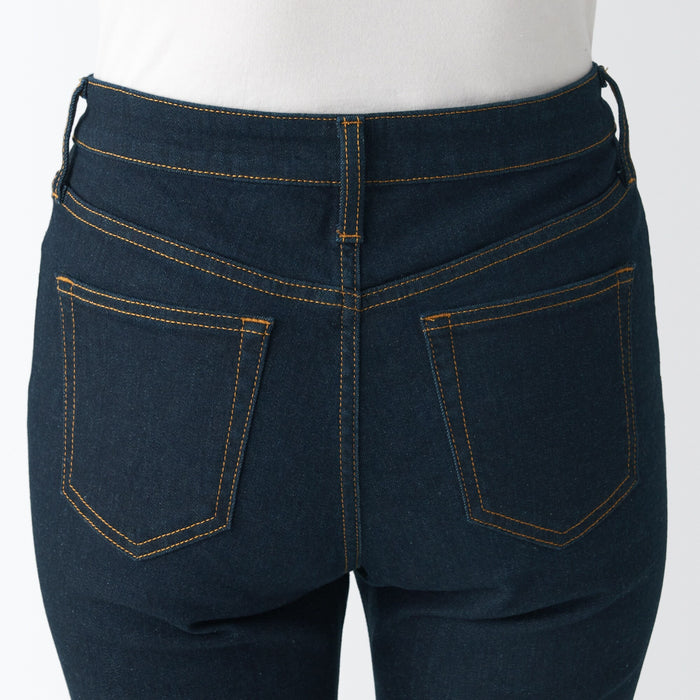 Muji Super Stretch Denim Skinny Donna Jeans Blu Marino | IF1C9Q14J