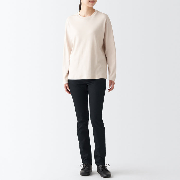 Muji Super Stretch Denim Skinny Donna Jeans Nere | EG9T0A59G
