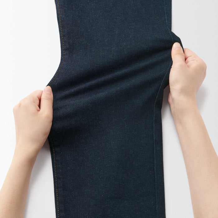 Muji Super Stretch Denim Skinny Uomo Jeans Blu Marino | PW0U1N46I
