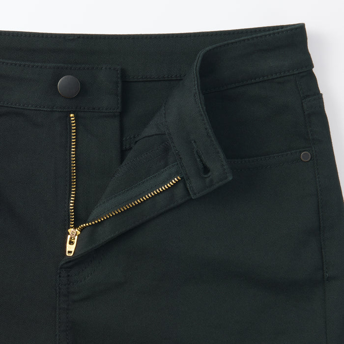 Muji Super Stretchy Denim Donna Pantaloncini Nere | YS4R0V44C