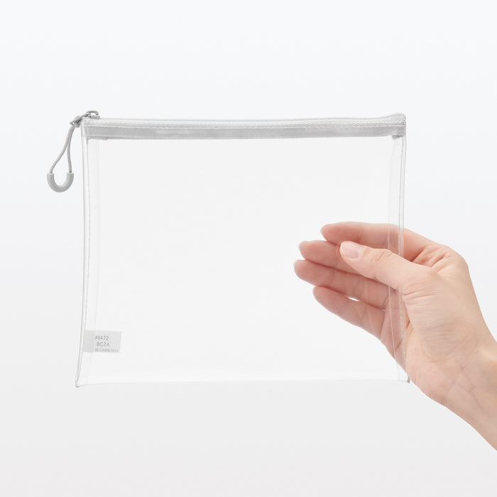 Muji TPU Clear Donna Borse Da Toilette Bianche | AR3R9R40L