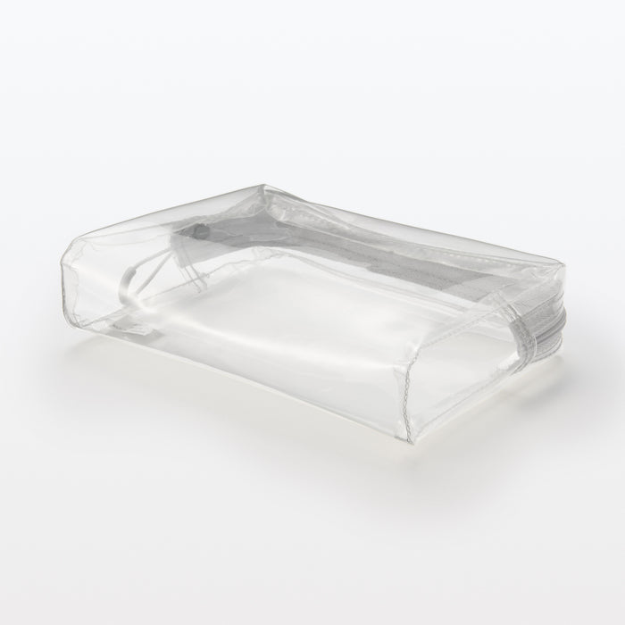 Muji TPU Clear Uomo Borse Da Toilette Bianche | CL4A8V37H