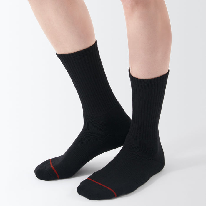 Muji Warm Pile Cotton Donna Calzini Nere | WN4R7Q05D