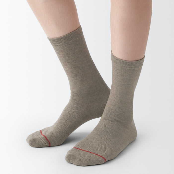 Muji Warm Pile Cotton Donna Calzini Nere | FI7E5O93J