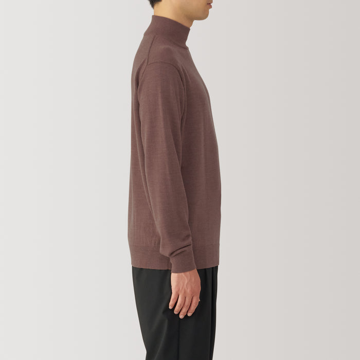 Muji Washable High Gauge High Neck Uomo Maglioni Rosse | KK9T8R45K