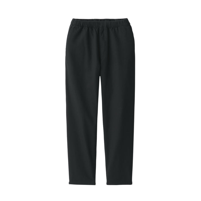 Muji Washed Denim Easy Tapered Donna Pantaloni Nere | PL6Z5G34S
