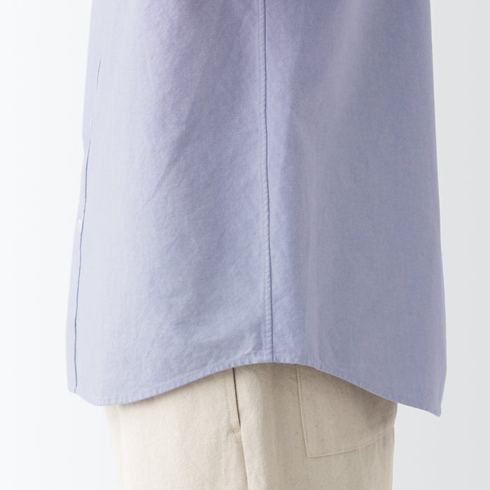 Muji Washed Oxford Button Down Short Sleeve Uomo Camicie Viola | SU6O1M02O