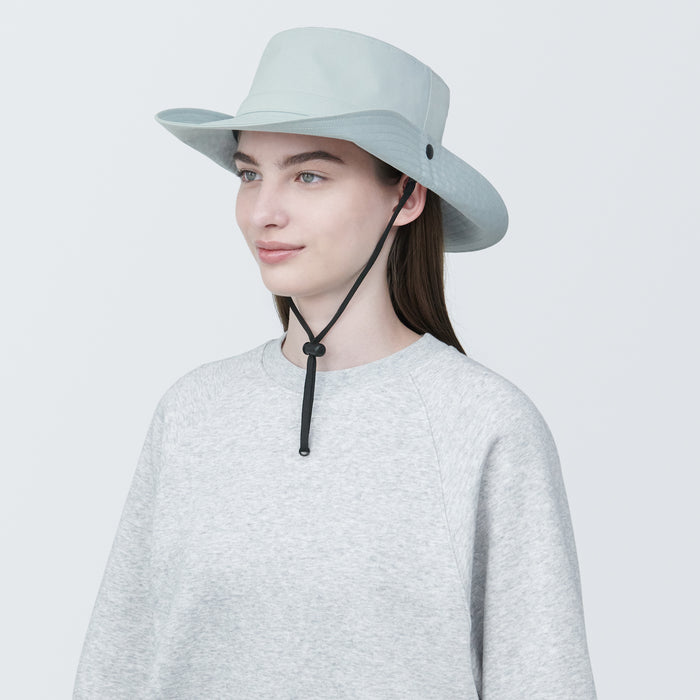 Muji Water Repellent Sealing Taped Safari Donna Cappelli Grigie | XG1A9F92H