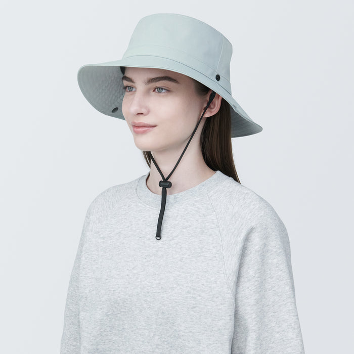 Muji Water Repellent Sealing Taped Safari Donna Cappelli Grigie | XG1A9F92H