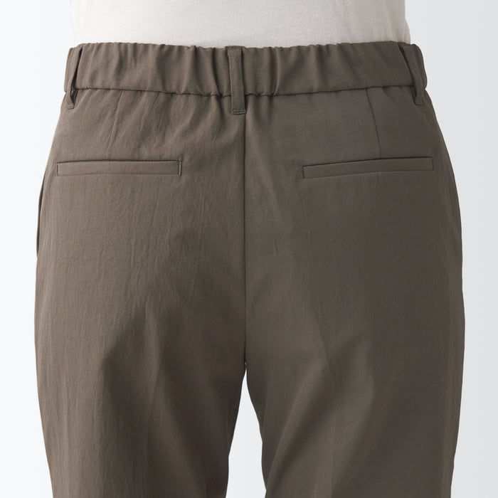 Muji Water Repellent Stretch Tuck Tapered Donna Pantaloni Beige | GL7A8I50J