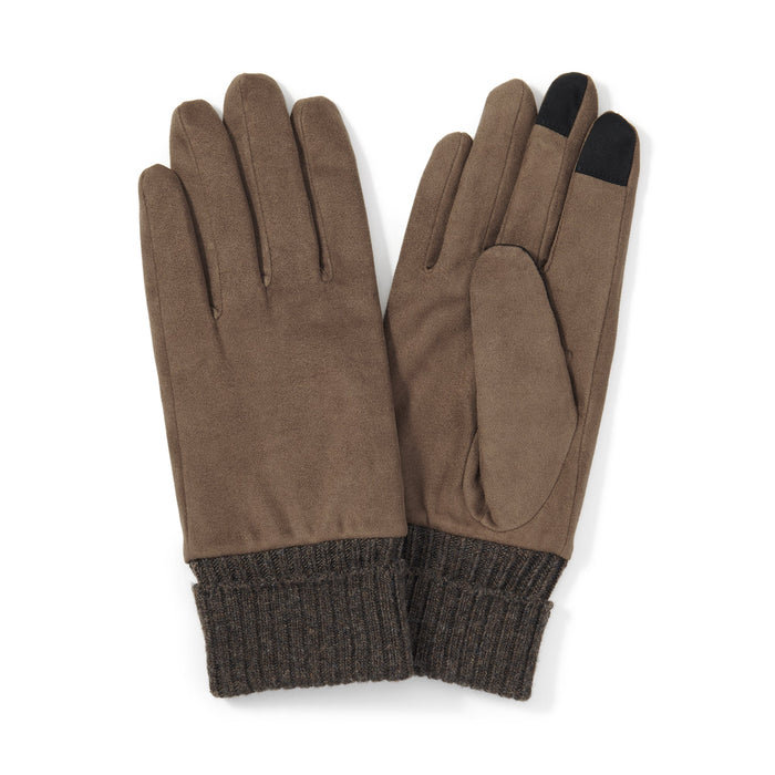 Muji Water Repellent Touchscreen Uomo Guanti Marroni | EL8B9I23T