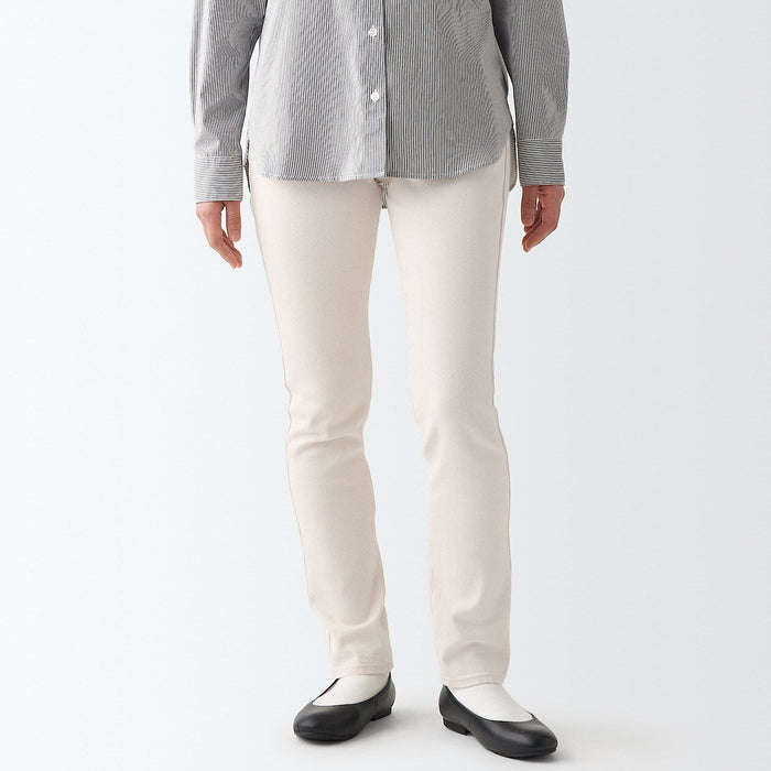 Muji WoStretch Denim Slim Uomo Jeans Bianche | WL1A4U61Q