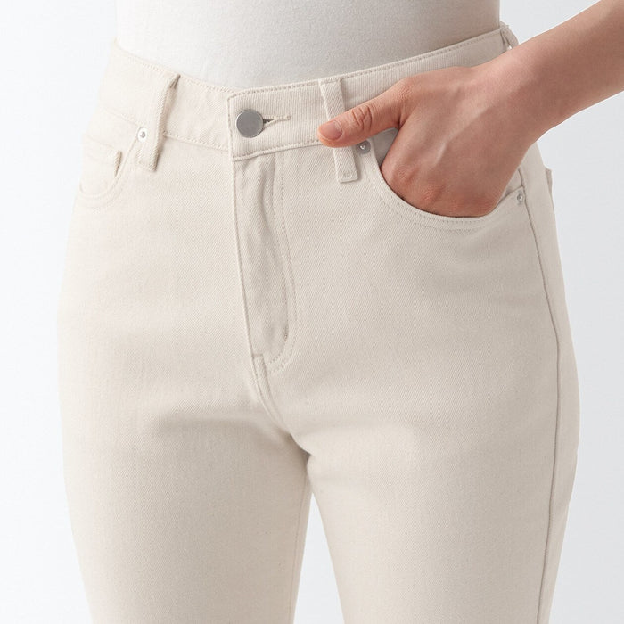 Muji WoStretch Denim Slim Uomo Jeans Bianche | WL1A4U61Q