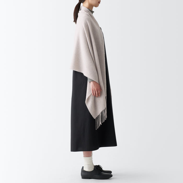 Muji Wool 2-way Large Uomo Sciarpa Bianche | OW9V0G24U