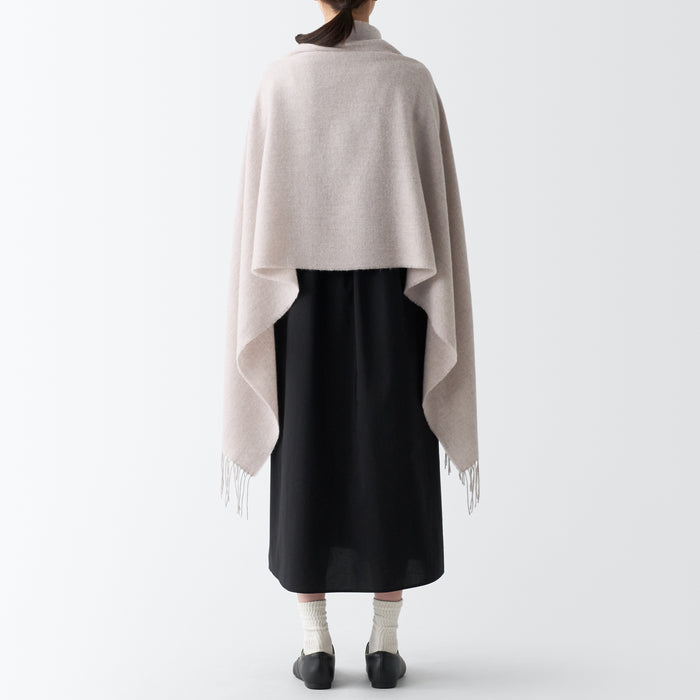 Muji Wool 2-way Large Uomo Sciarpa Bianche | OW9V0G24U