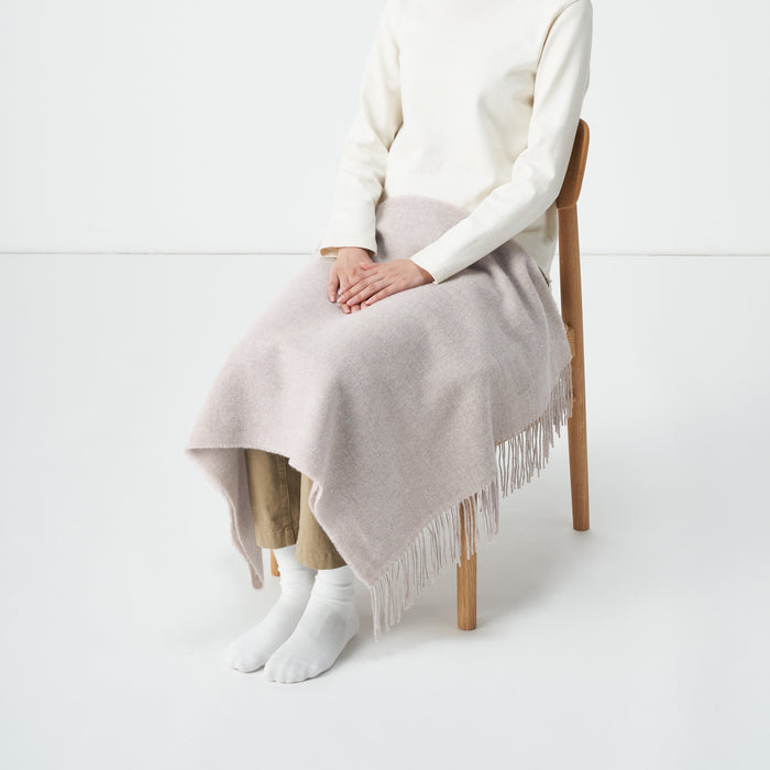 Muji Wool 2-way Large Uomo Sciarpa Bianche | OW9V0G24U