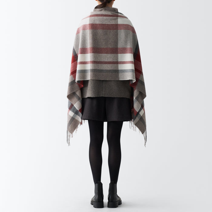 Muji Wool 2-way Large - Patterned Donna Sciarpa Grigie | UL5F0Q22U