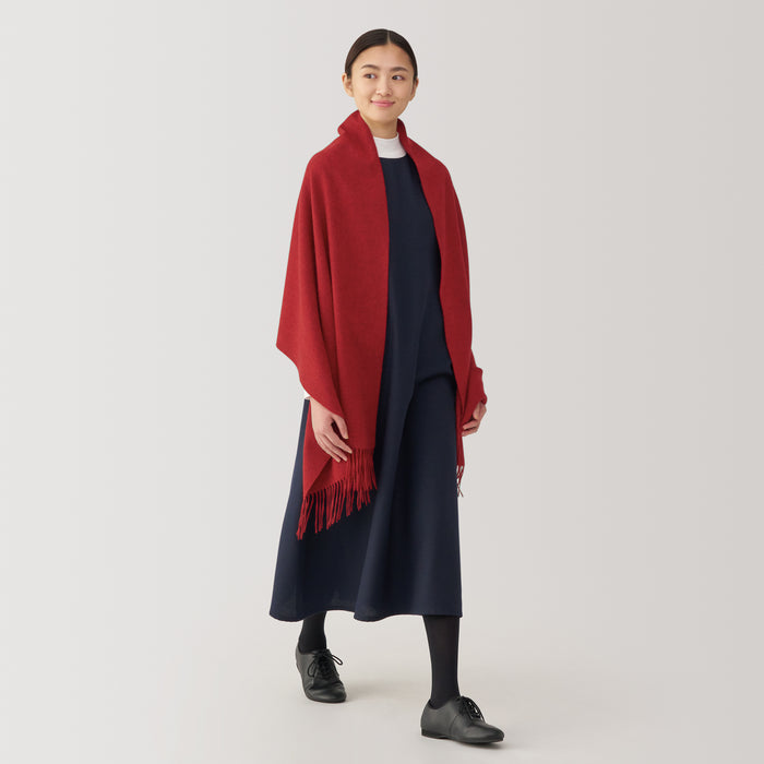 Muji Wool Blanket Donna Sciarpa Rosse | JV4B5A69Y