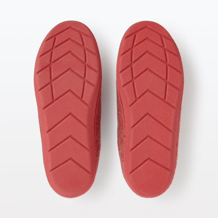 Muji Wool Blend Comfortable Donna Pantofole Rosse | EE9O4M32N