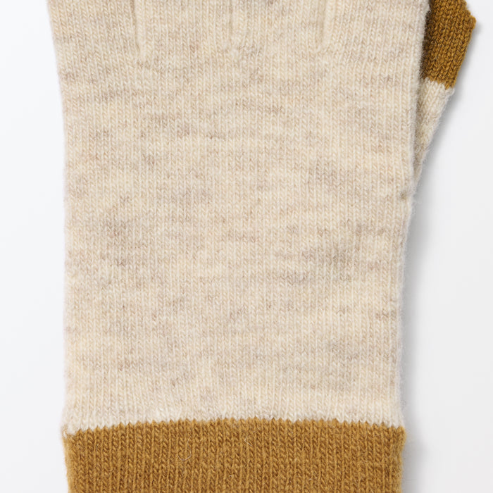 Muji Wool Blend Touchscreen Bicolor Uomo Guanti Grigie | CH3U6D62A