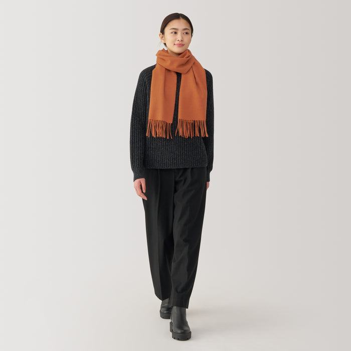 Muji Wool Uomo Sciarpa Arancioni | VZ1A4O23K
