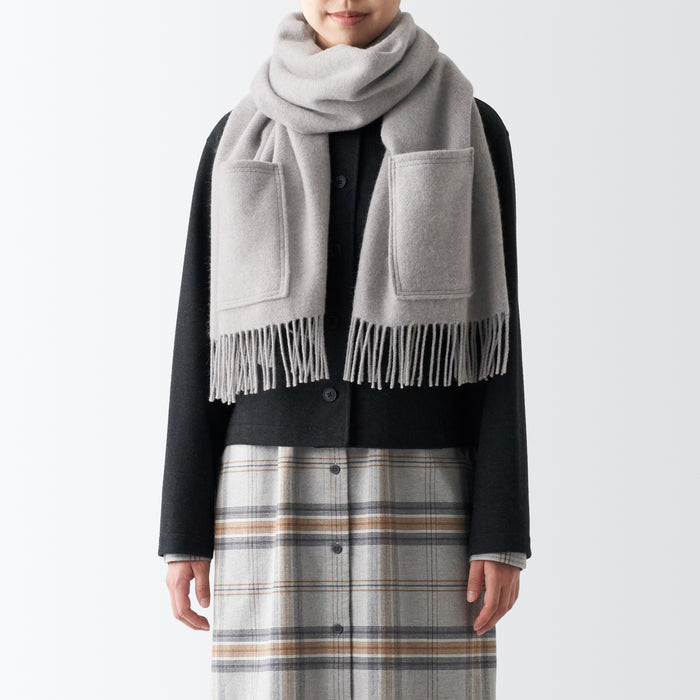 Muji Wool Uomo Sciarpa Grigie | MC5D6G25D