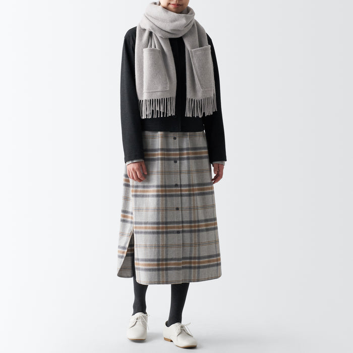 Muji Wool Uomo Sciarpa Grigie | MC5D6G25D